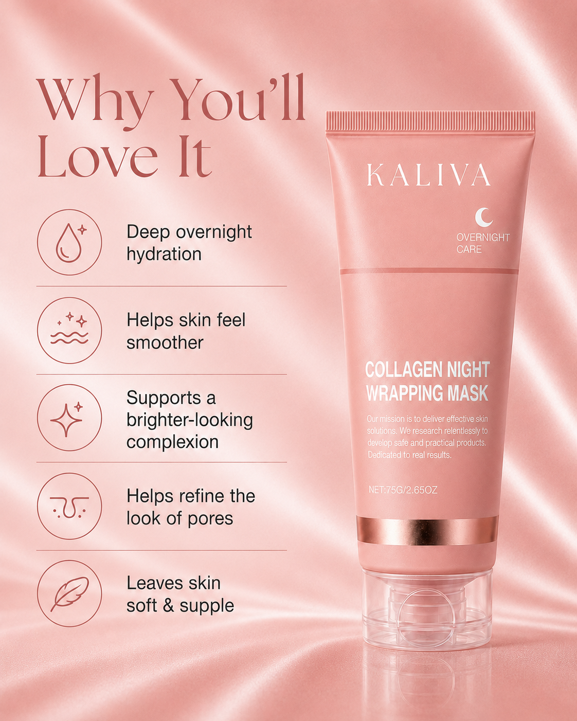 KALIVA Overnight Collagen Mask
