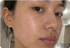 Customer result with a natural glow in bathroom lighting